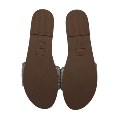 Silver Flat Sandals