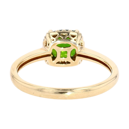 1 ctw 10K Yellow Gold Chrome Diopside Fashion Ring