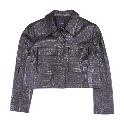 Brown Animal Print Jacket