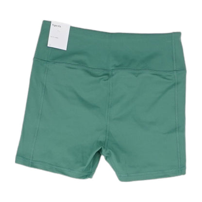 Green Solid Active Shorts