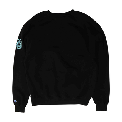 Black NIT Volleyball Solid Sweatshirt Pullover