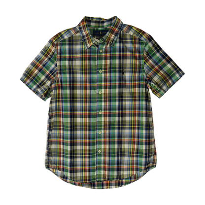 Multi Plaid Short Sleeve Button Down