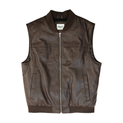 Brown Solid Vest