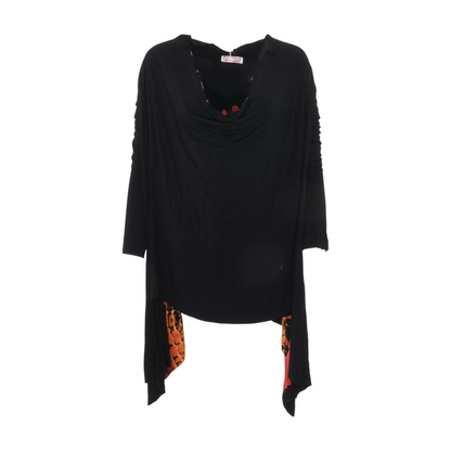 Black Abstract Blouse