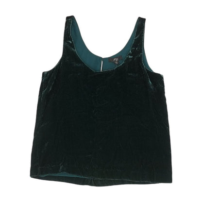 Green Solid Sleeveless Blouse