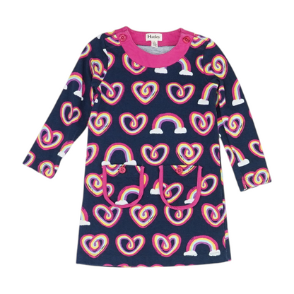 Navy Print Dress