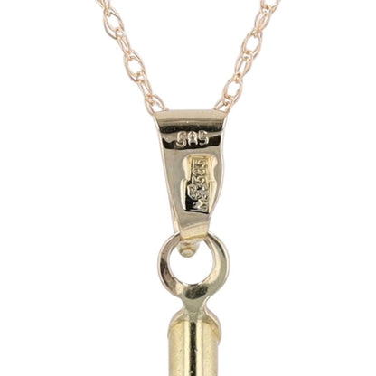 14K Yellow Gold Pendant Necklace