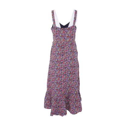 Navy Floral Midi Dress