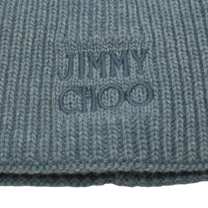 Ribbed-Knit Wool Beanie in Grey