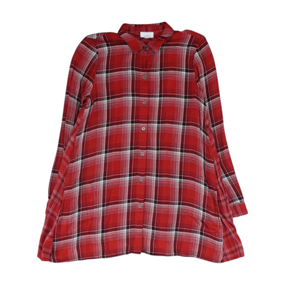 Red Plaid Button Down