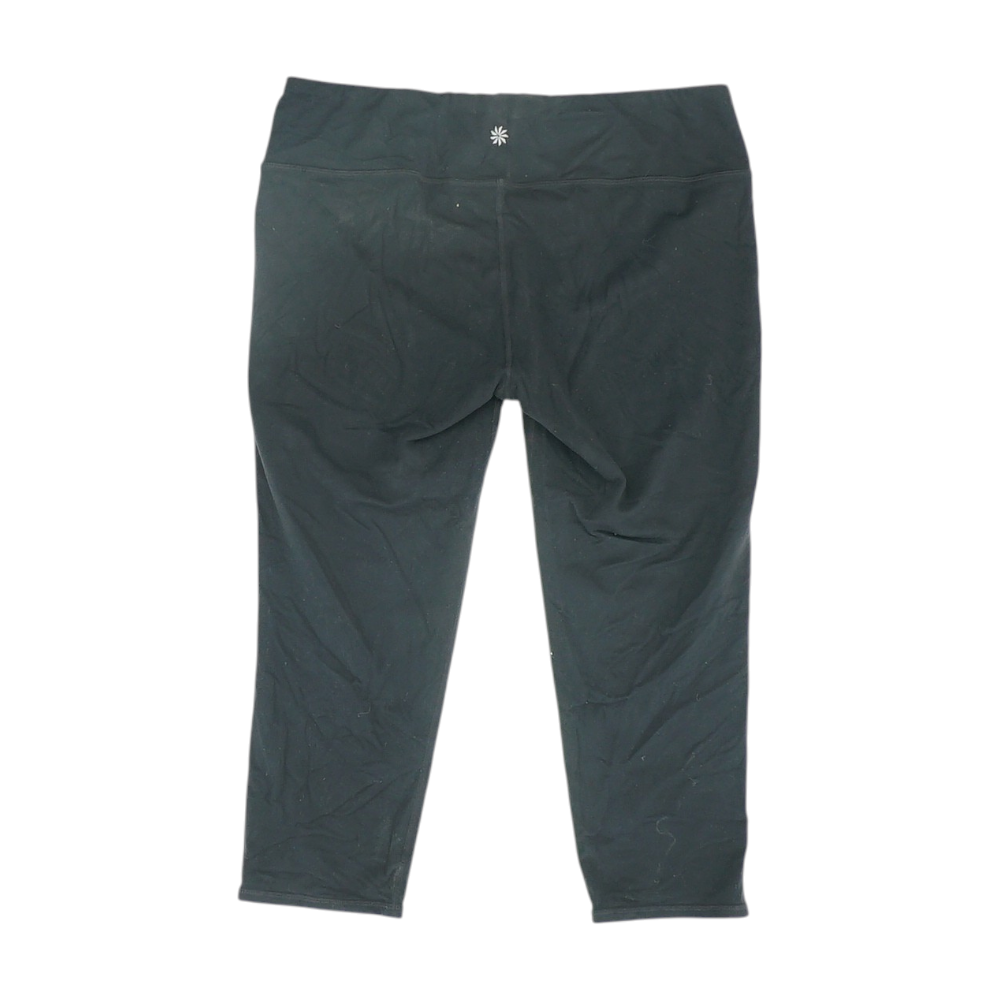Black Tall Solid Active Capris