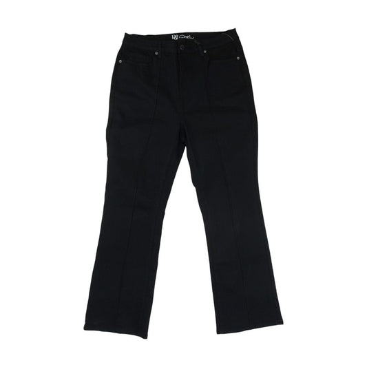 Black Plus High Rise Straight Leg Jeans