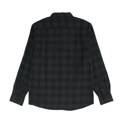Gray Plaid Flannel Button Down