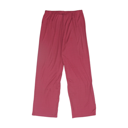 Pink Solid Pajama Bottom