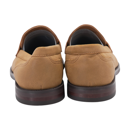 Tan Slip-On Dress Shoes
