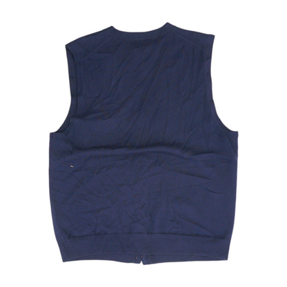 Navy Solid Cardigan Sweater
