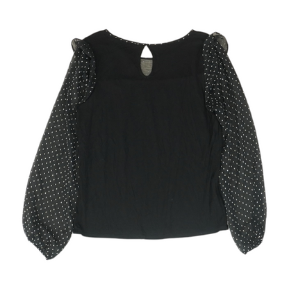 Black Polka Dot Blouse