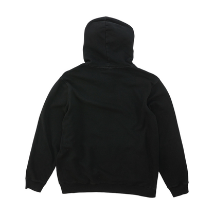 Black Solid Hoodie Pullover
