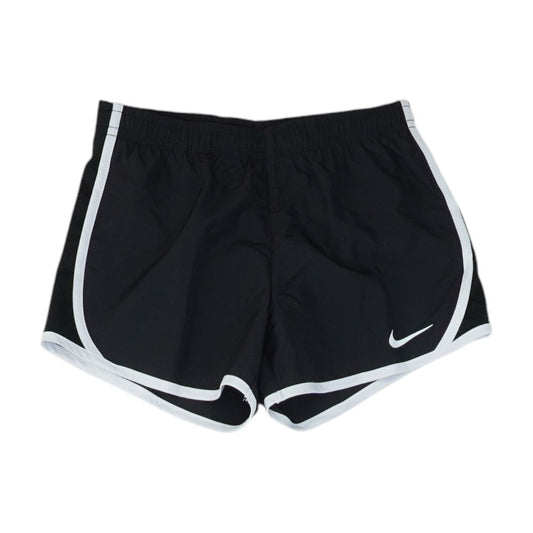 Black Solid Active Shorts
