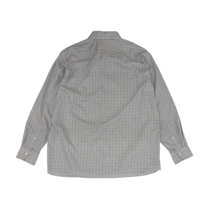 Gray Check Long Sleeve Button Down