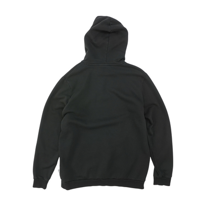 Black Solid Hoodie Pullover