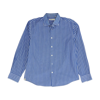 Blue Striped Long Sleeve Button Down