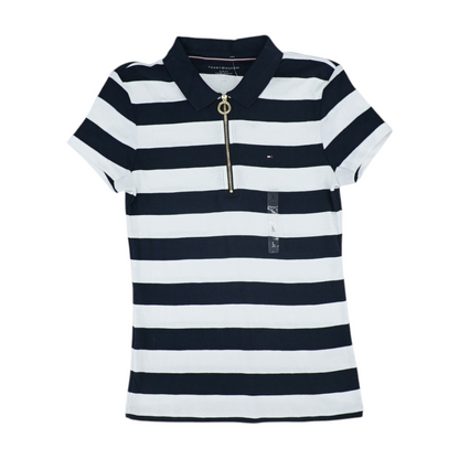 Navy Striped Blouse
