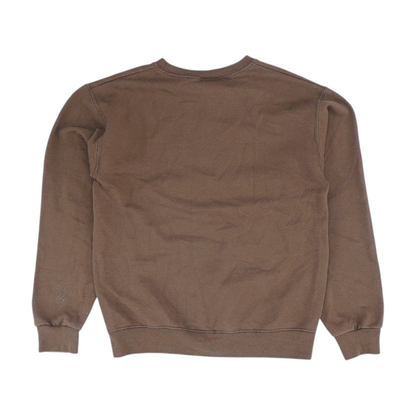 Brown Solid Sweatshirt Pullover