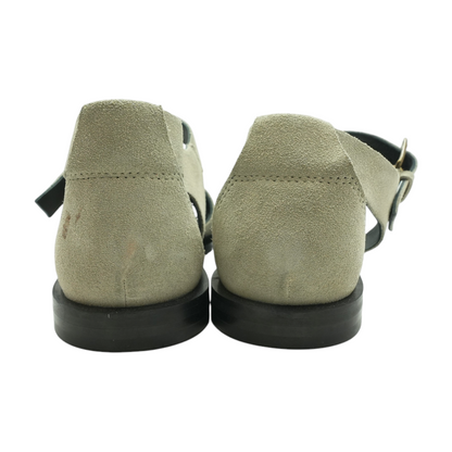 Gray Flat Sandals