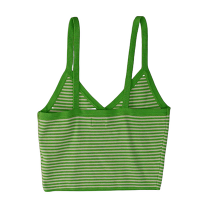 Green Striped Blouse