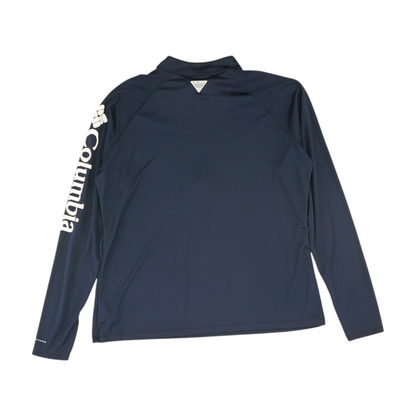 Navy Solid 1/4 Zip Pullover