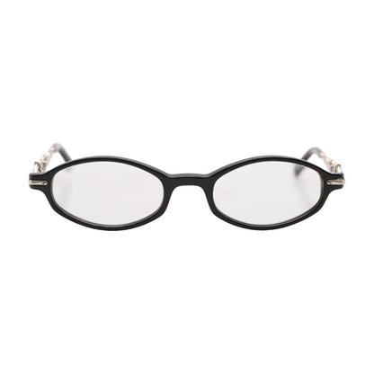 Black Alcott Oval Prescription Eyewear
