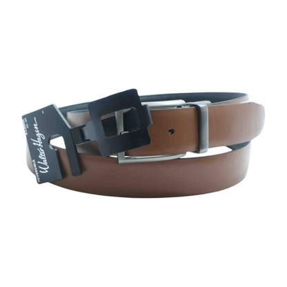 Black Reversible Faux Leather Belt