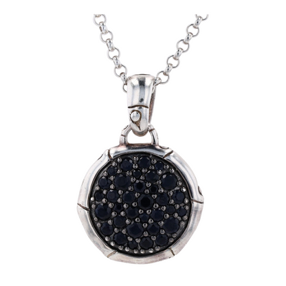 Sterling Silver Sapphire Pendant Necklace
