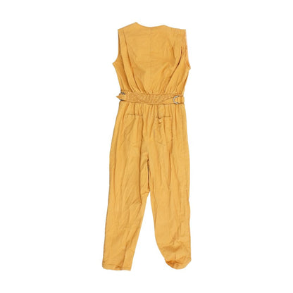 Tan Solid Jumpsuit
