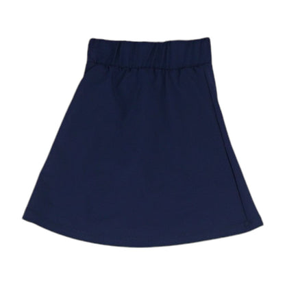 Navy Solid Skort Skirt