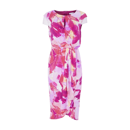 Multi Abstract Midi Dress