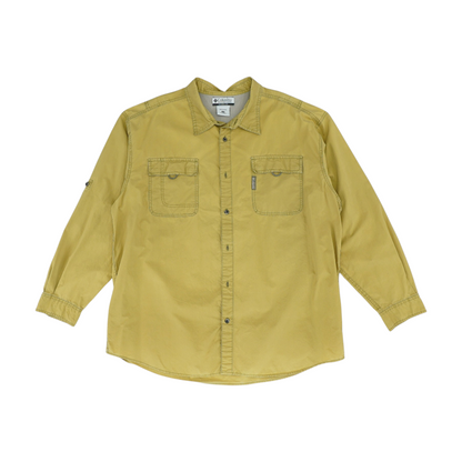 Mustard Solid Outdoor Button Down