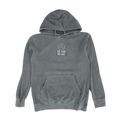Gray Solid Hoodie Pullover