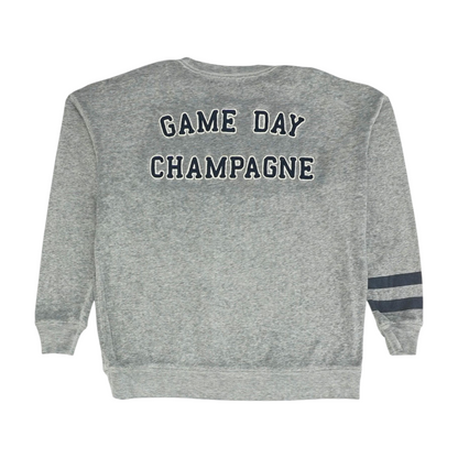 Gray Solid Sweatshirt Pullover