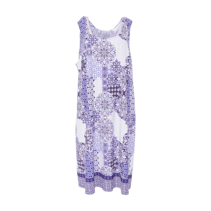 Blue Plus Floral Midi Dress
