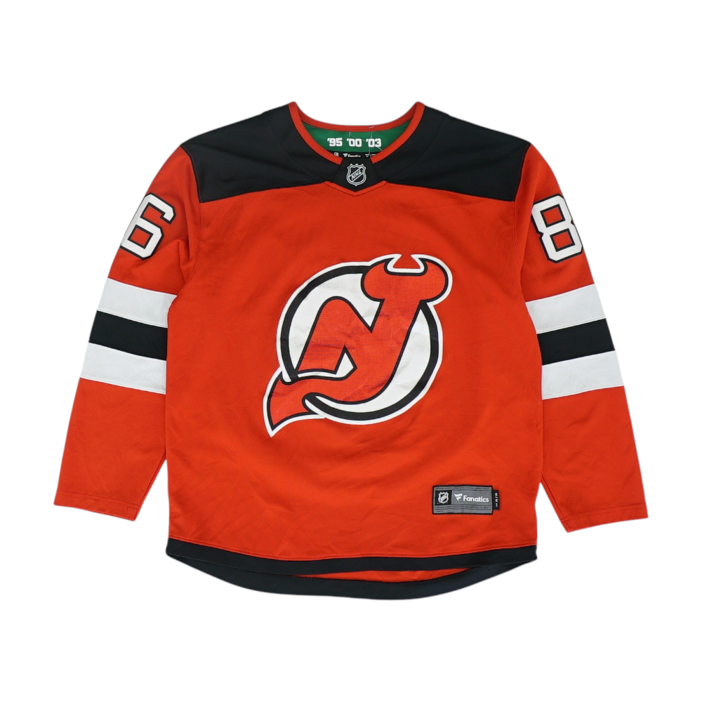 Men's Red New Jersey Devils Long Sleeve Jersey