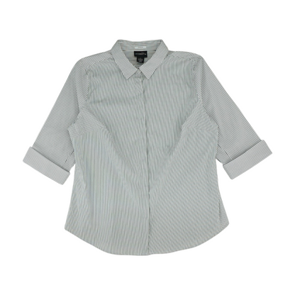 White Striped Button Down