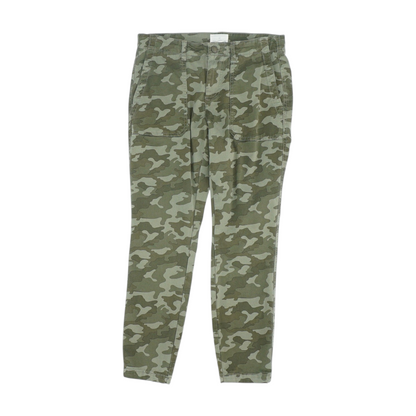 Green Camo Denim Capris