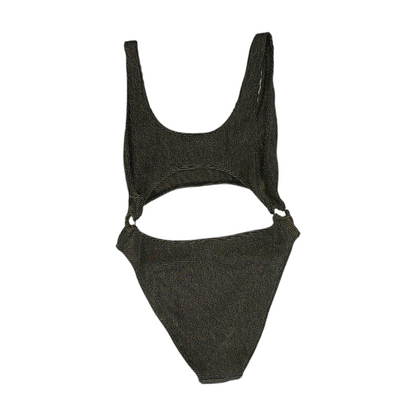 Green Abstract Swim Top