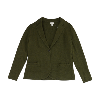 Green Solid Blazer