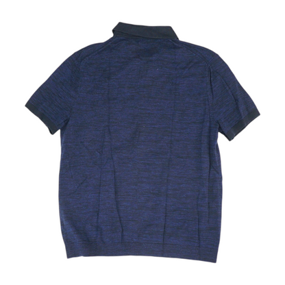 Navy Solid Short Sleeve Polo