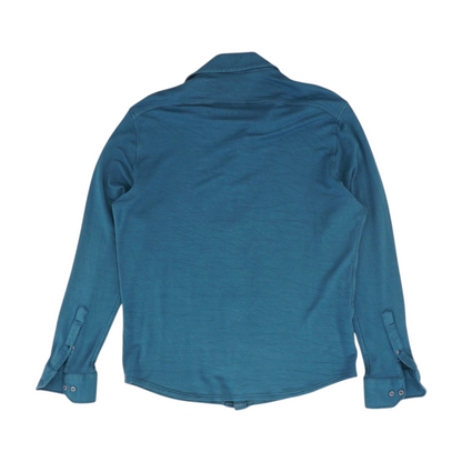 Teal Solid Flannel Button Down