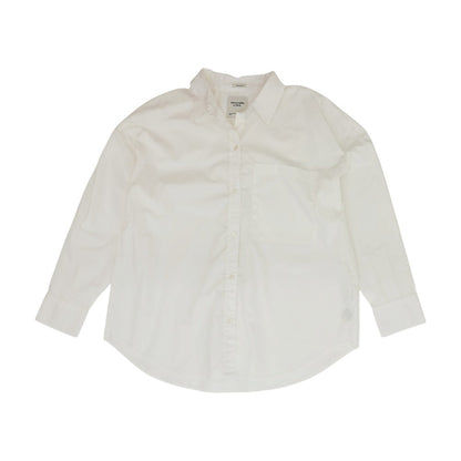 Ivory Solid Long Sleeve Button Down
