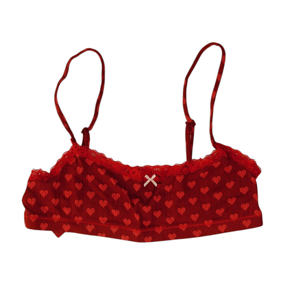 Red Hearts Bralette